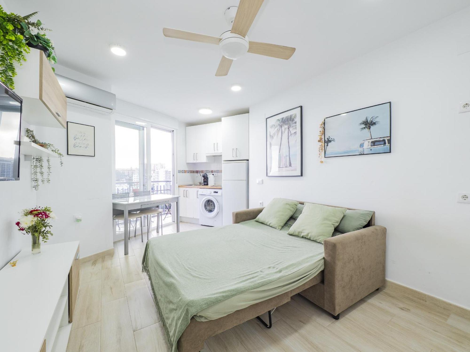 Cubo's Sea View First Line Maite Study Apartment Benalmadena